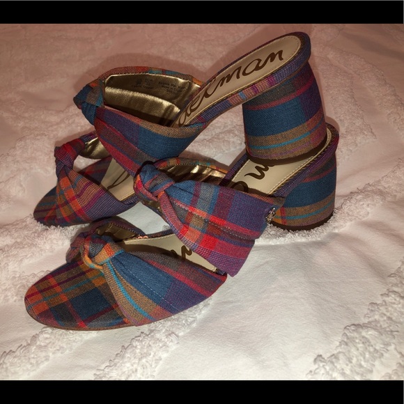 Sam Edelman- Size 9 multicolor plaid - Picture 5 of 8